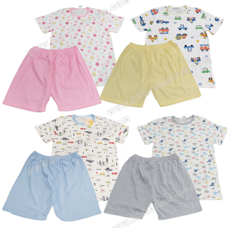 Koma Land: 中童/女裝童趣平紋圓領短袖短褲套裝 BE6010 (36-40碼)