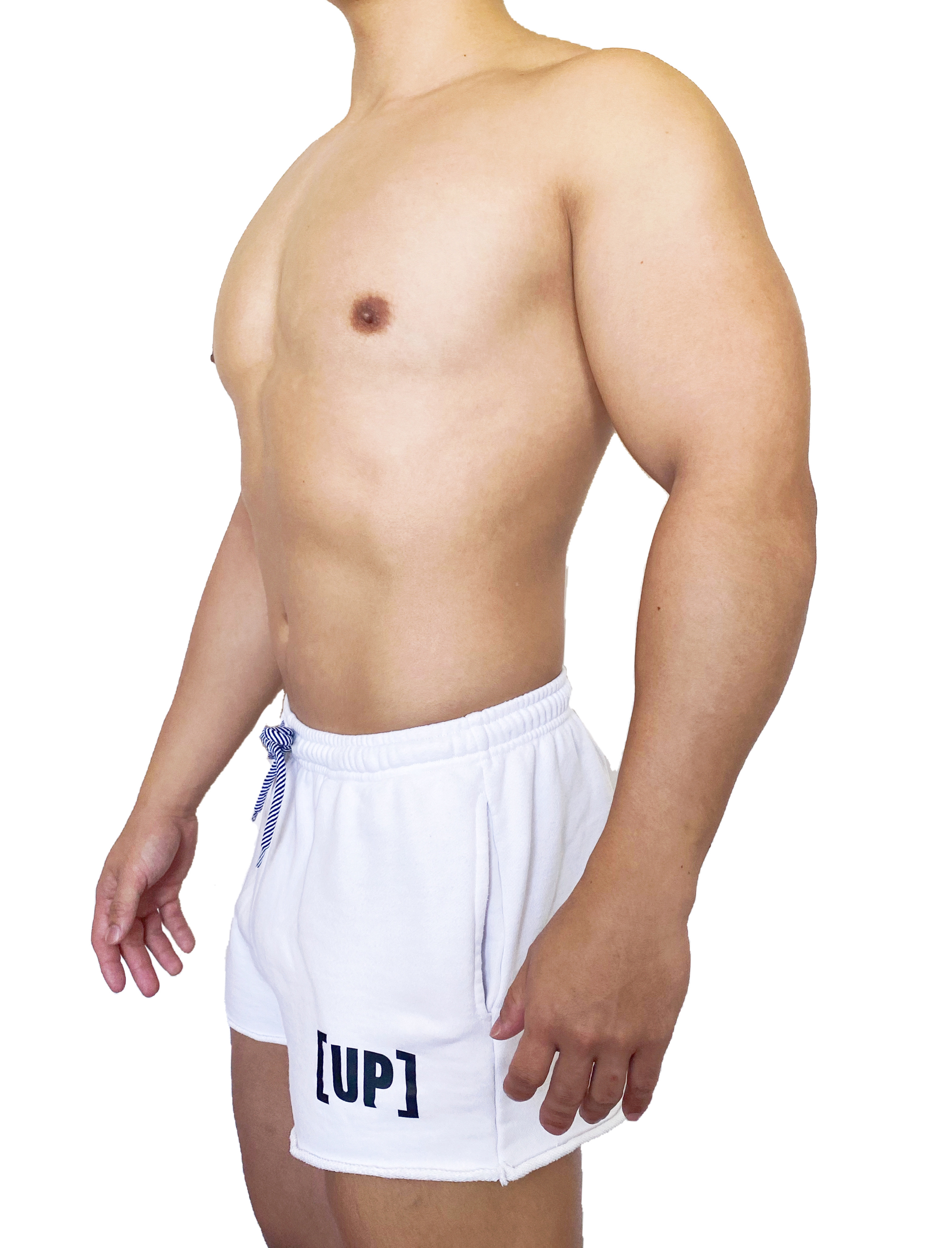 載譽回歸 - Cotton UP 全棉短褲 白