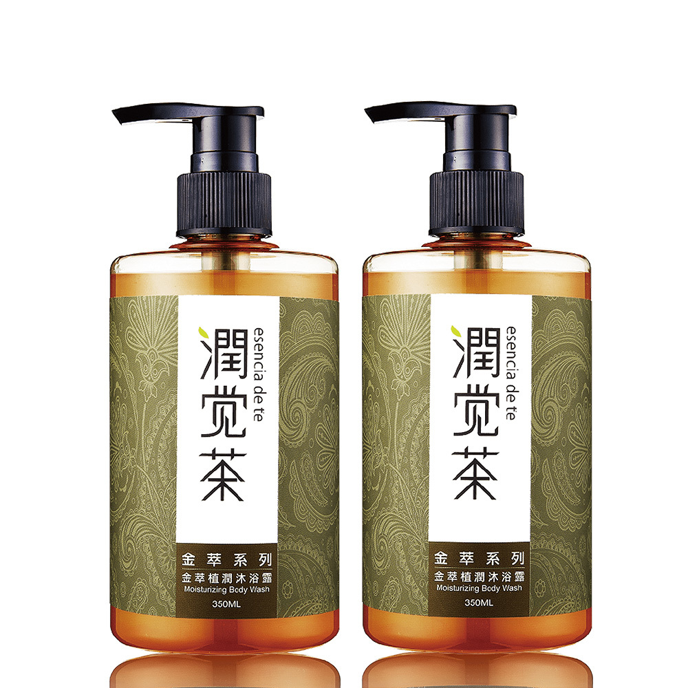 單獨宅配─【茶寶 潤覺茶】金萃植潤沐浴露350ml(2瓶組)