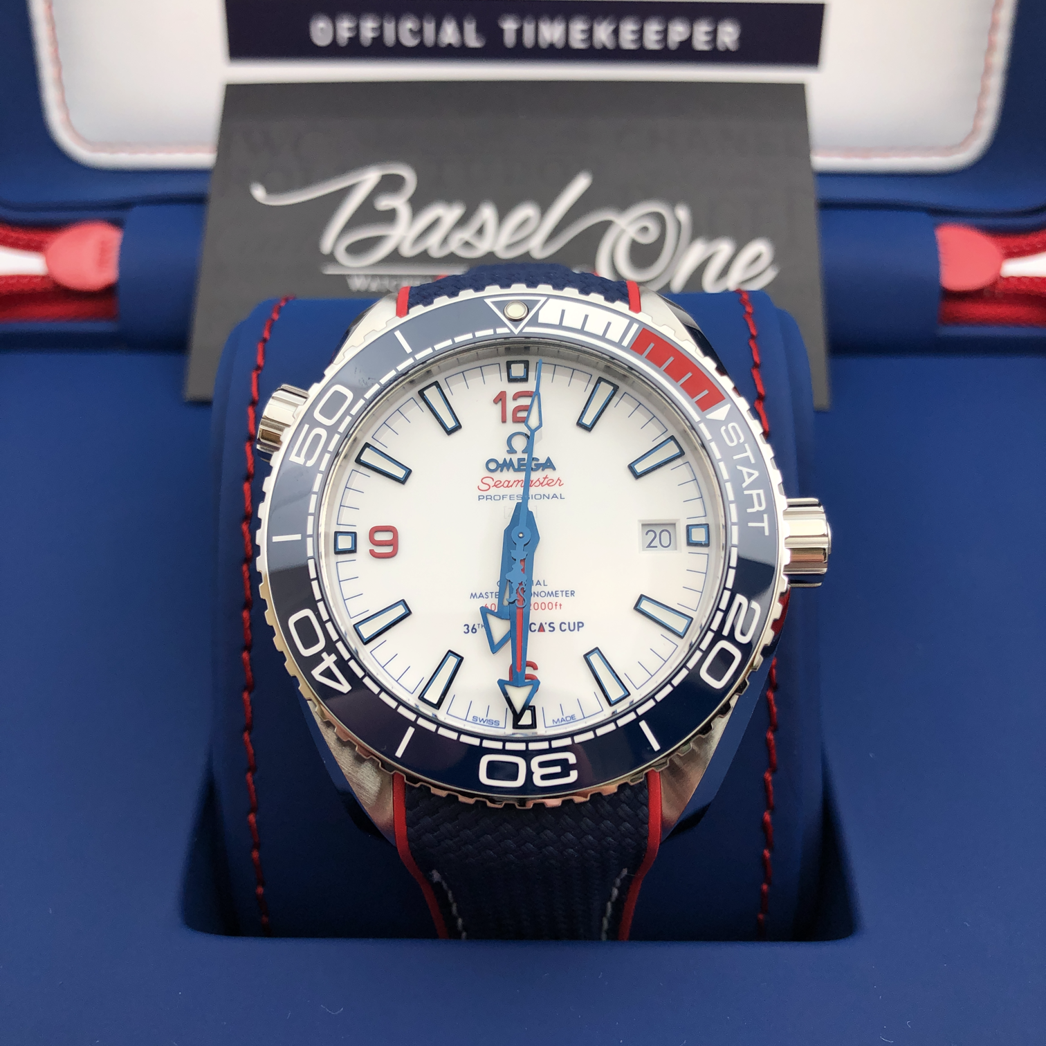 Pre-Owned Omega Seamaster Planet Ocean 600M America's Cup Limited Edition  215.32.43.21.04.001