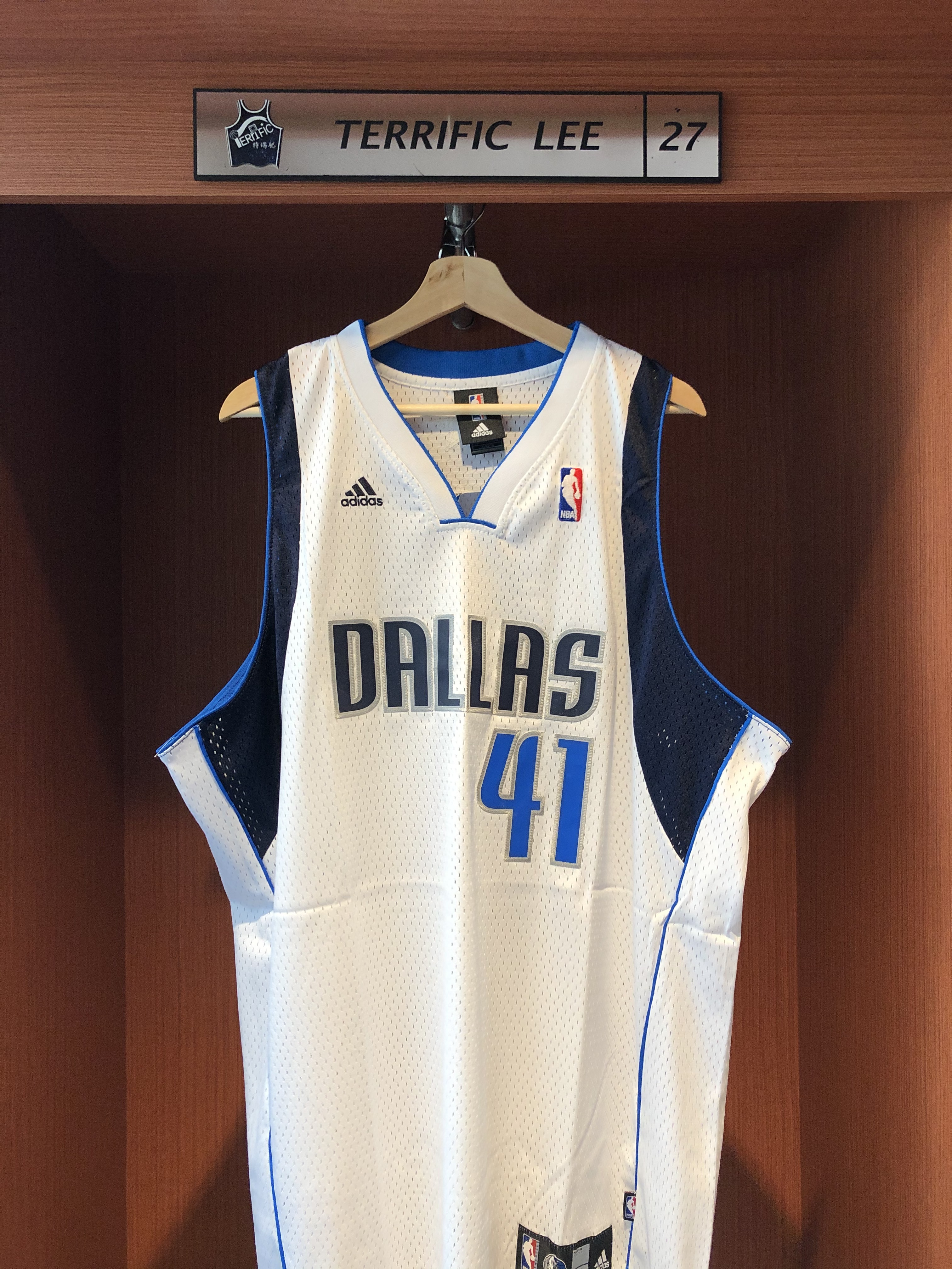 NBA球衣 Dirk Nowitzki 小牛主場白 Adidas Swingman 球迷版 電繡 全新含吊牌