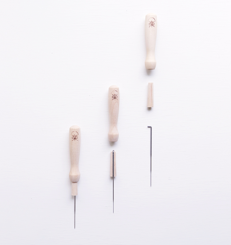 樂洋・羊毛氈專用基本工具-實木可收納特製單針握柄