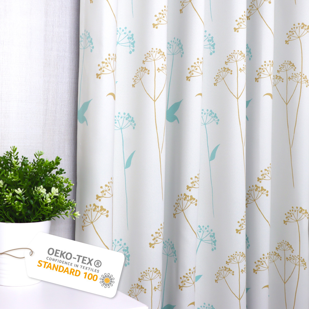 手工製作│遮光窗簾│半窗落地窗│滿天星花│打摺│2尺寸