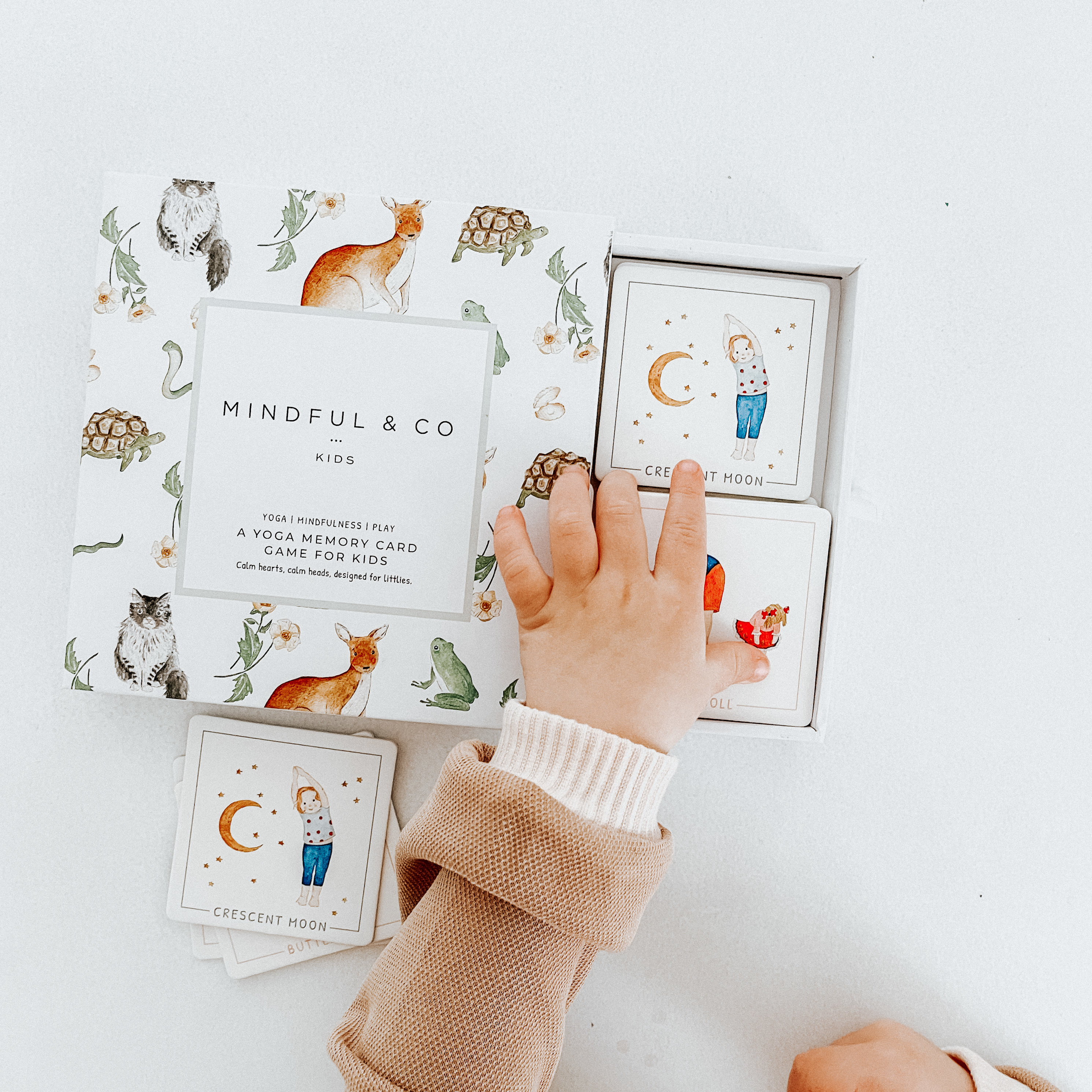 澳洲品牌Mindful & Co Kids - 兒童瑜珈配對記憶卡遊戲