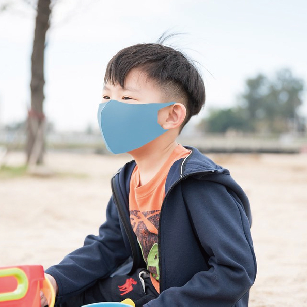 兒童款｜天空藍｜舒適美-3D立體透氣抗菌口罩