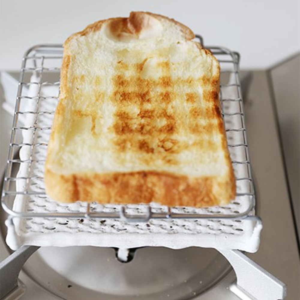 日式金網 陶瓷雙層可拆式燒烤網 15cm(小)