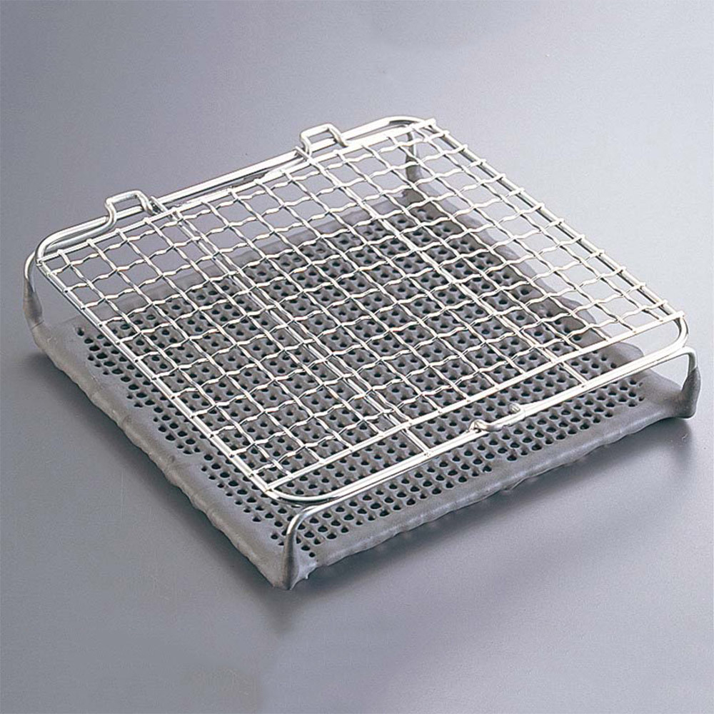 日式金網 陶瓷雙層可拆式燒烤網 15cm(小)