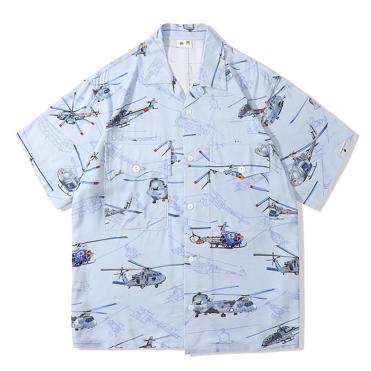 Club Stubborn Souvenir Shirt 2.0 - Helicopter Blue