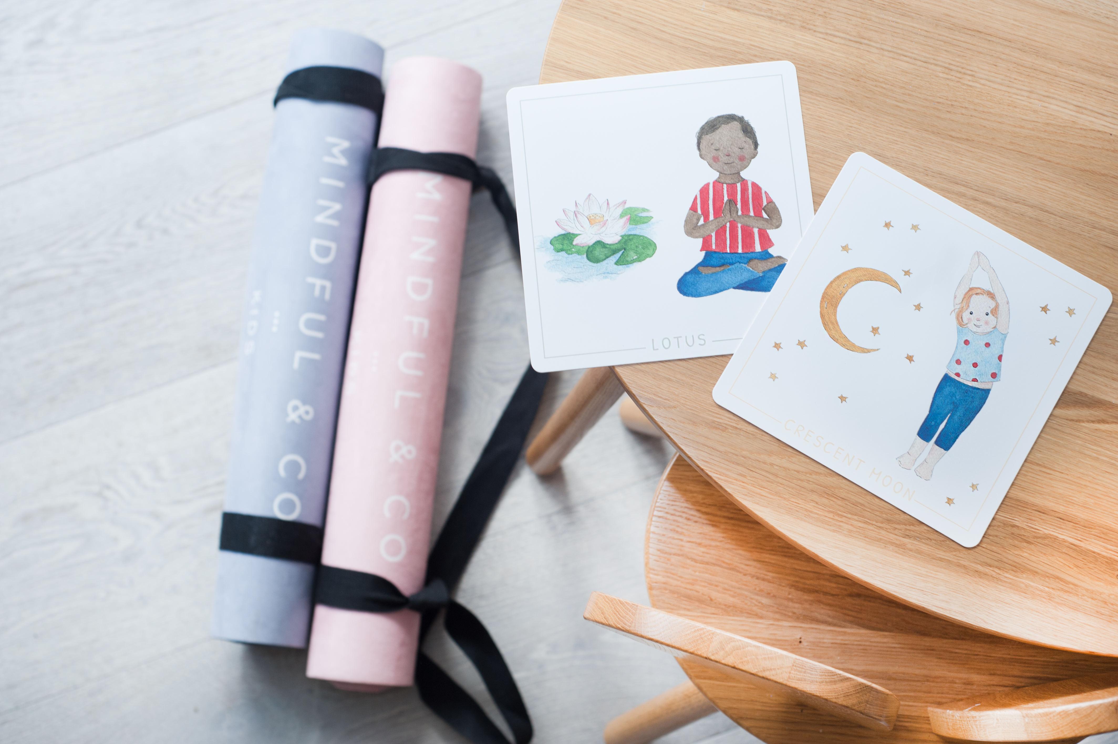 澳洲品牌Mindful & Co Kids - 防滑絨淨色兒童瑜珈墊