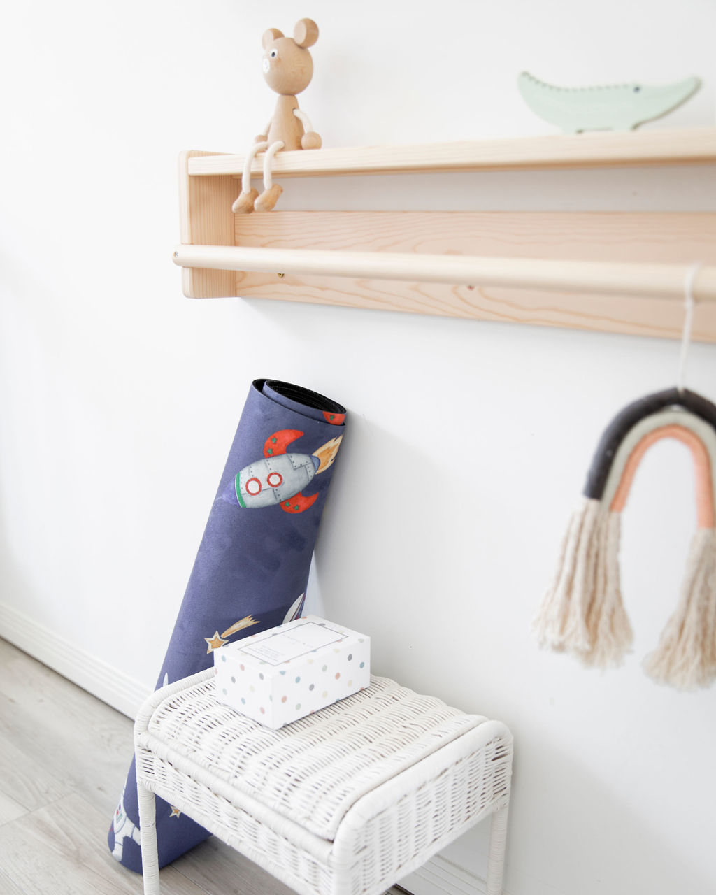 澳洲品牌Mindful & Co Kids - 防滑絨圖案兒童瑜珈墊