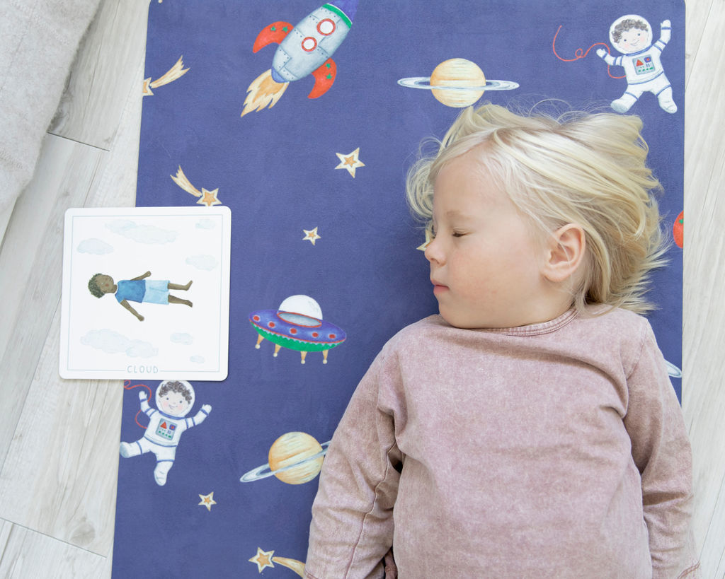 澳洲品牌Mindful & Co Kids - 防滑絨圖案兒童瑜珈墊