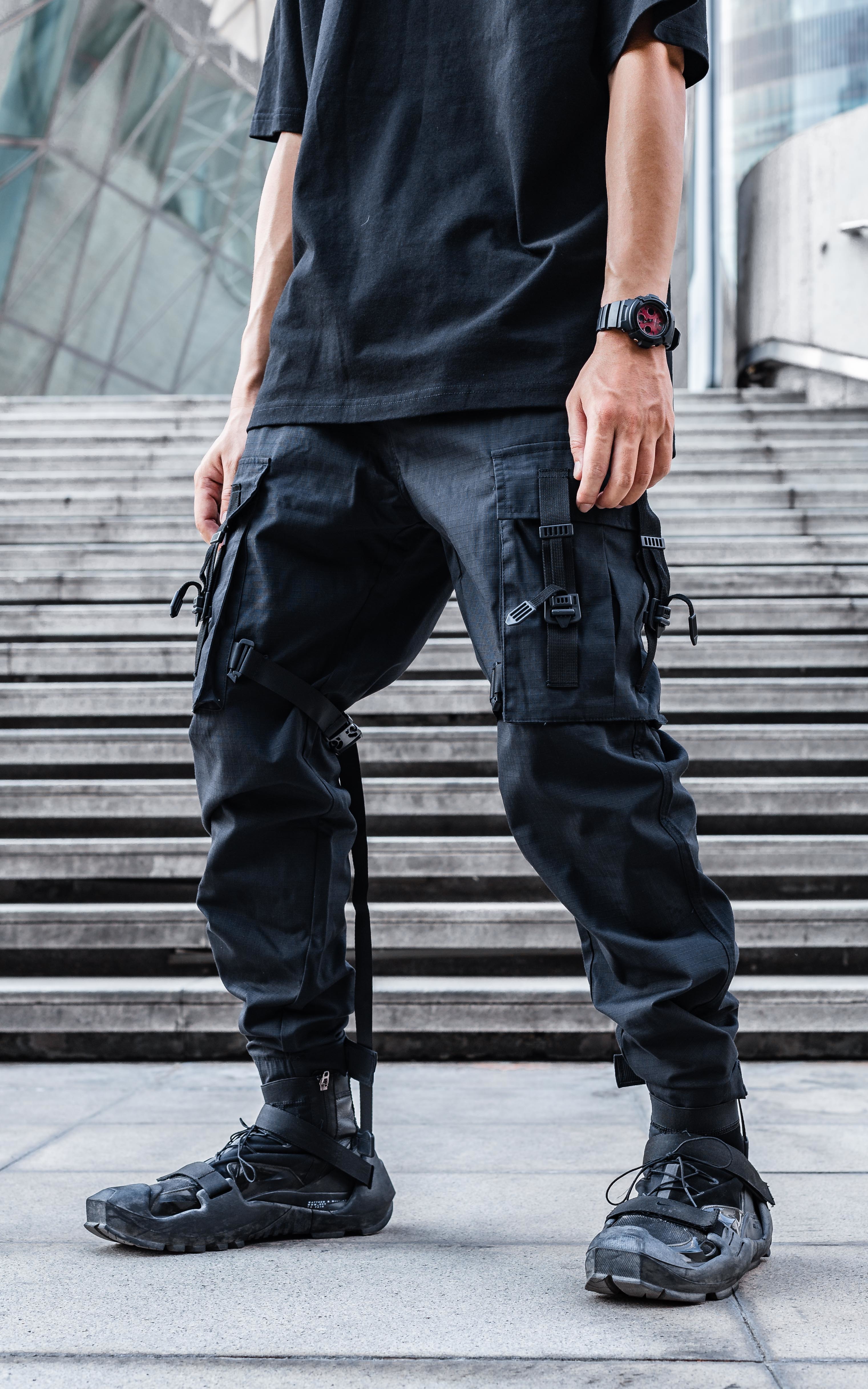 速卸扣戰術雙袋傘兵褲