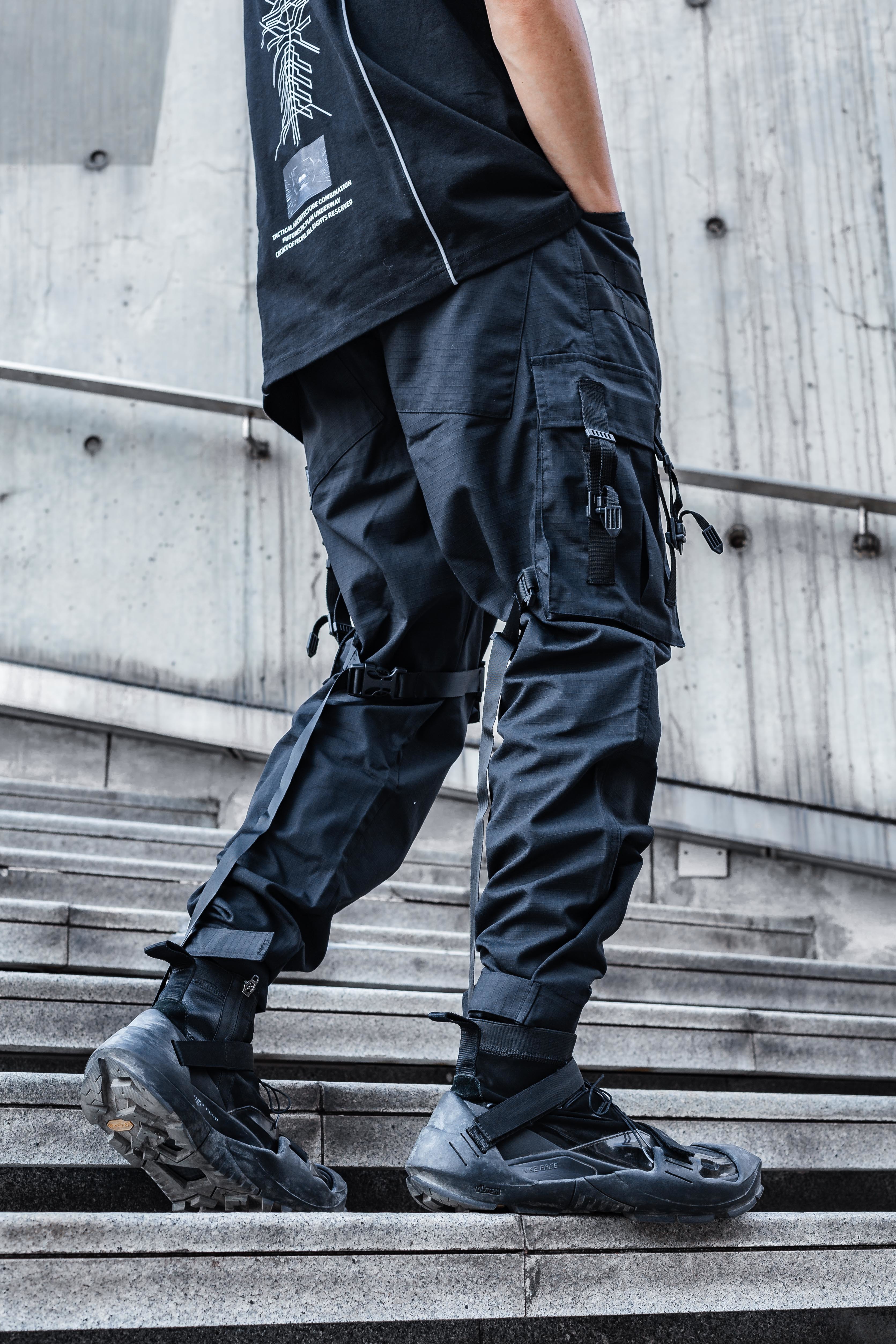 速卸扣戰術雙袋傘兵褲