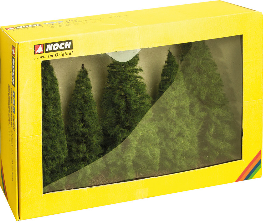 Noch 24521 綠色雲杉樹.5棵.14-20cm