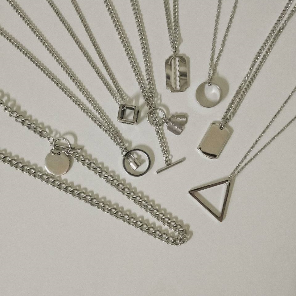 #現貨 (ACCN108) 鋼項鍊 正韓鍊條吊墜