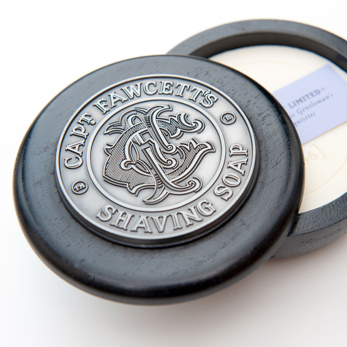英國 Captain Fawcett - 豪華經典 刮鬍皂 & 刮鬍碗（菸草琥珀）