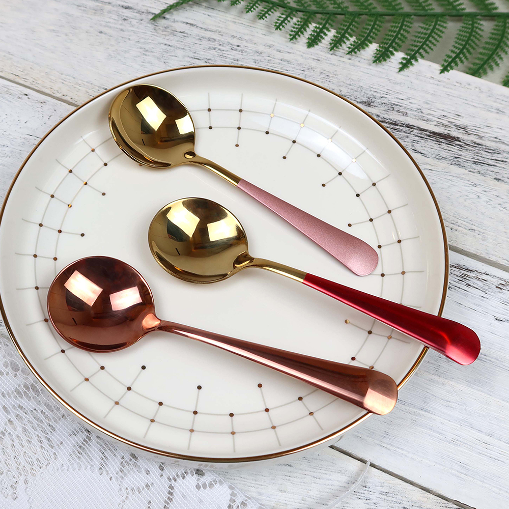 高顏值不鏽鋼圓勺4件組