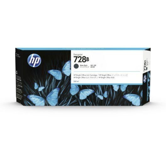 HP 728B/728 DesignJet 墨水盒 - 300毫升 (3WX30A/F9K17A/F9K16A/F9K15A)