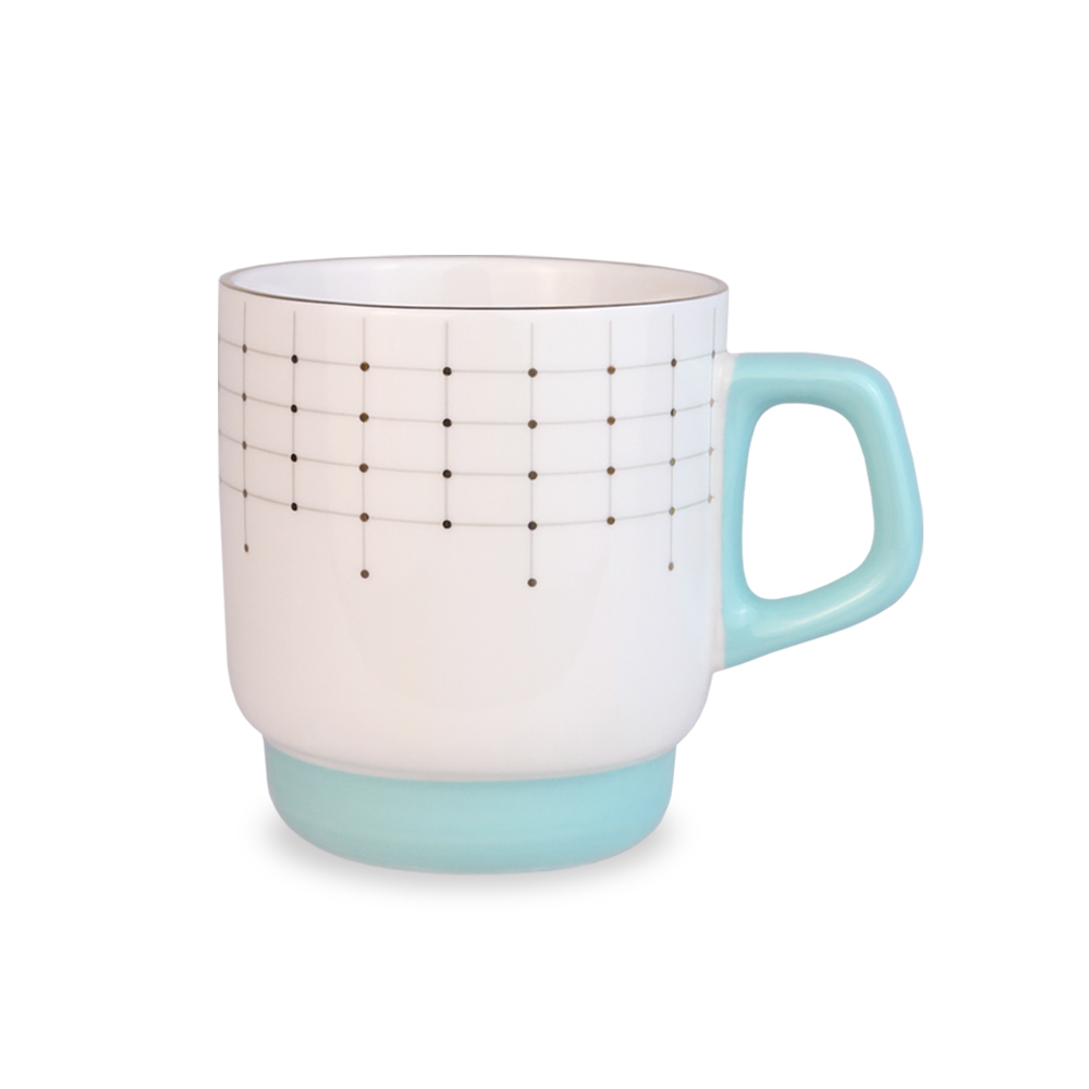 北歐輕奢典雅描金陶瓷馬克杯 350ML