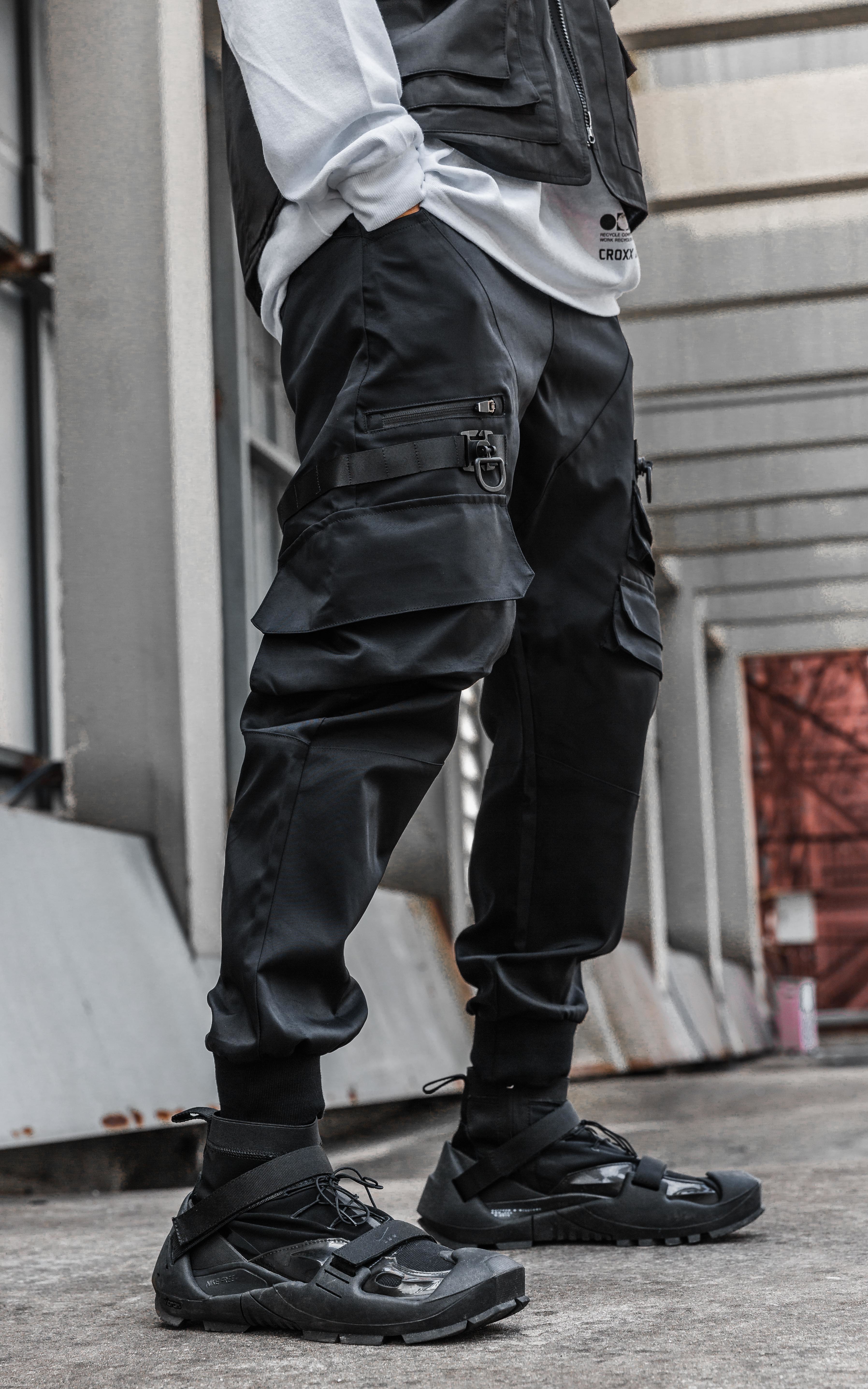 織帶戰術工裝束腳褲