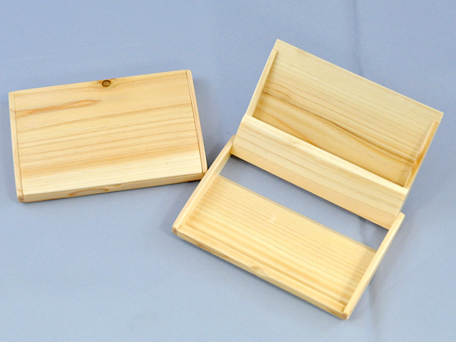 池川木材 檜木名片盒