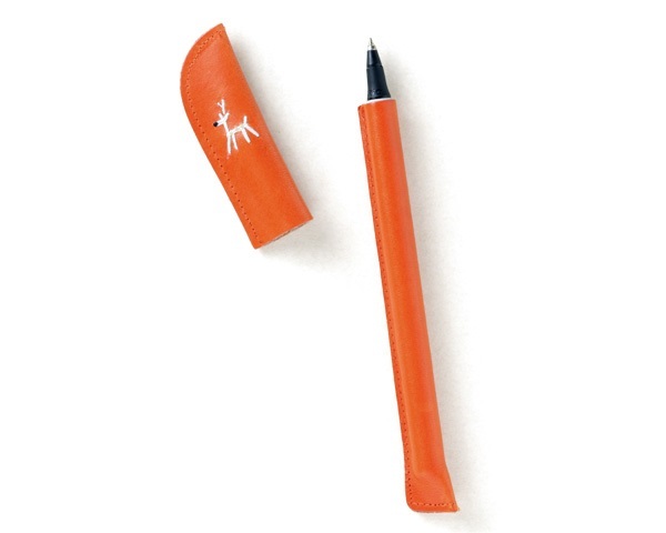 中川政七- 鹿家族 皮革原子筆／白鹿