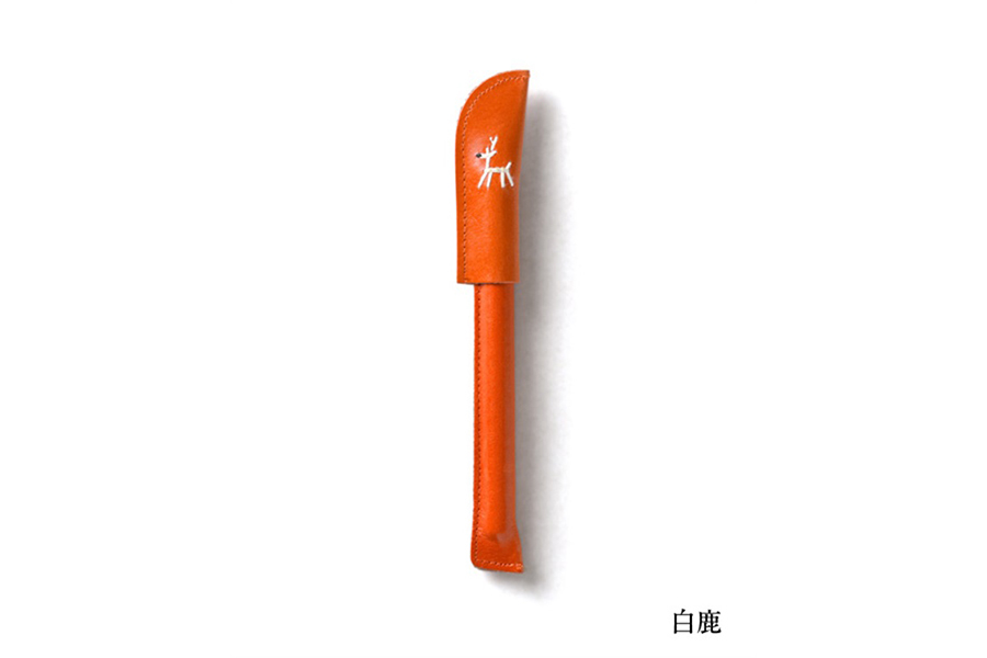 中川政七- 鹿家族 皮革原子筆／白鹿