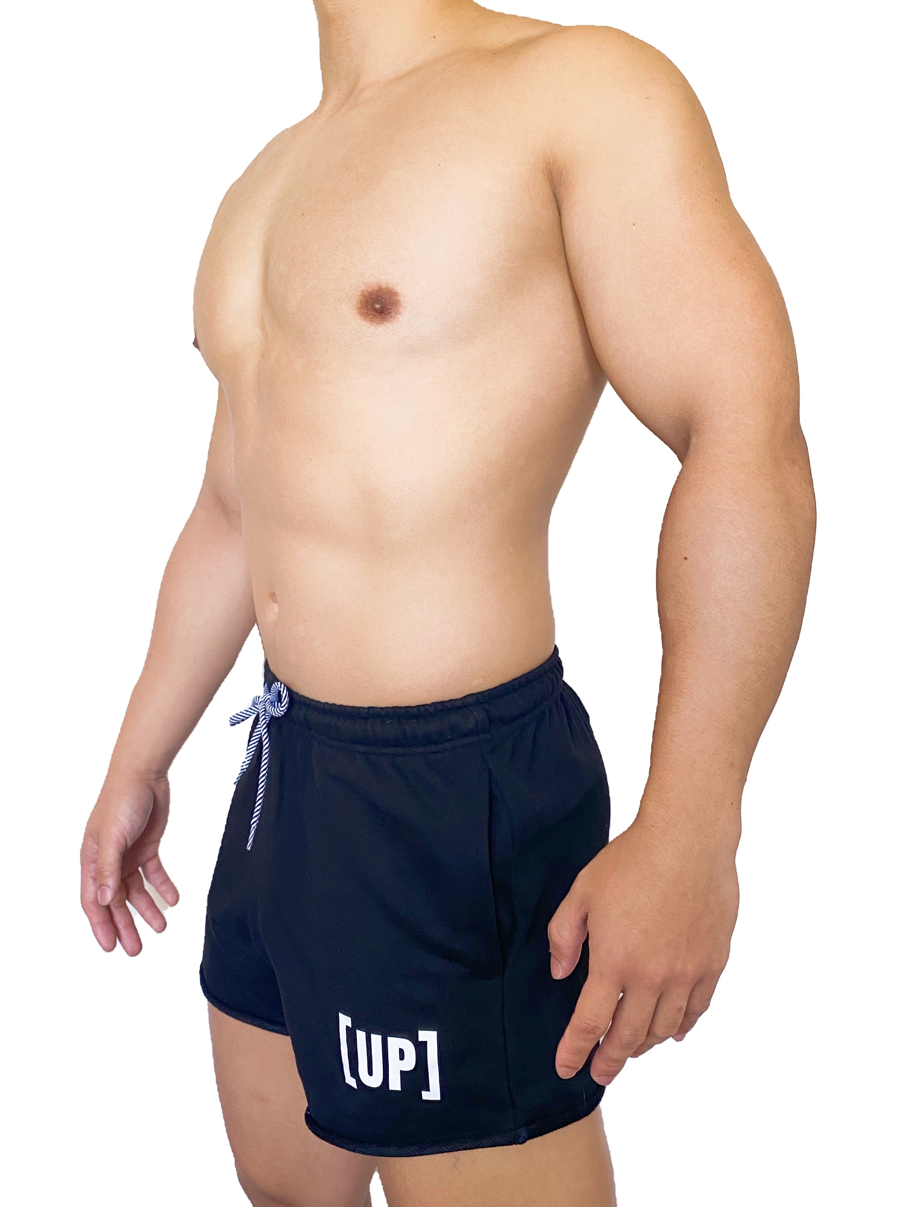 載譽回歸 - Cotton UP 全棉短褲 黑