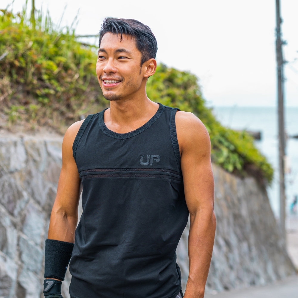 Army Tank Cut Out 透氣棉背心 極緻黑