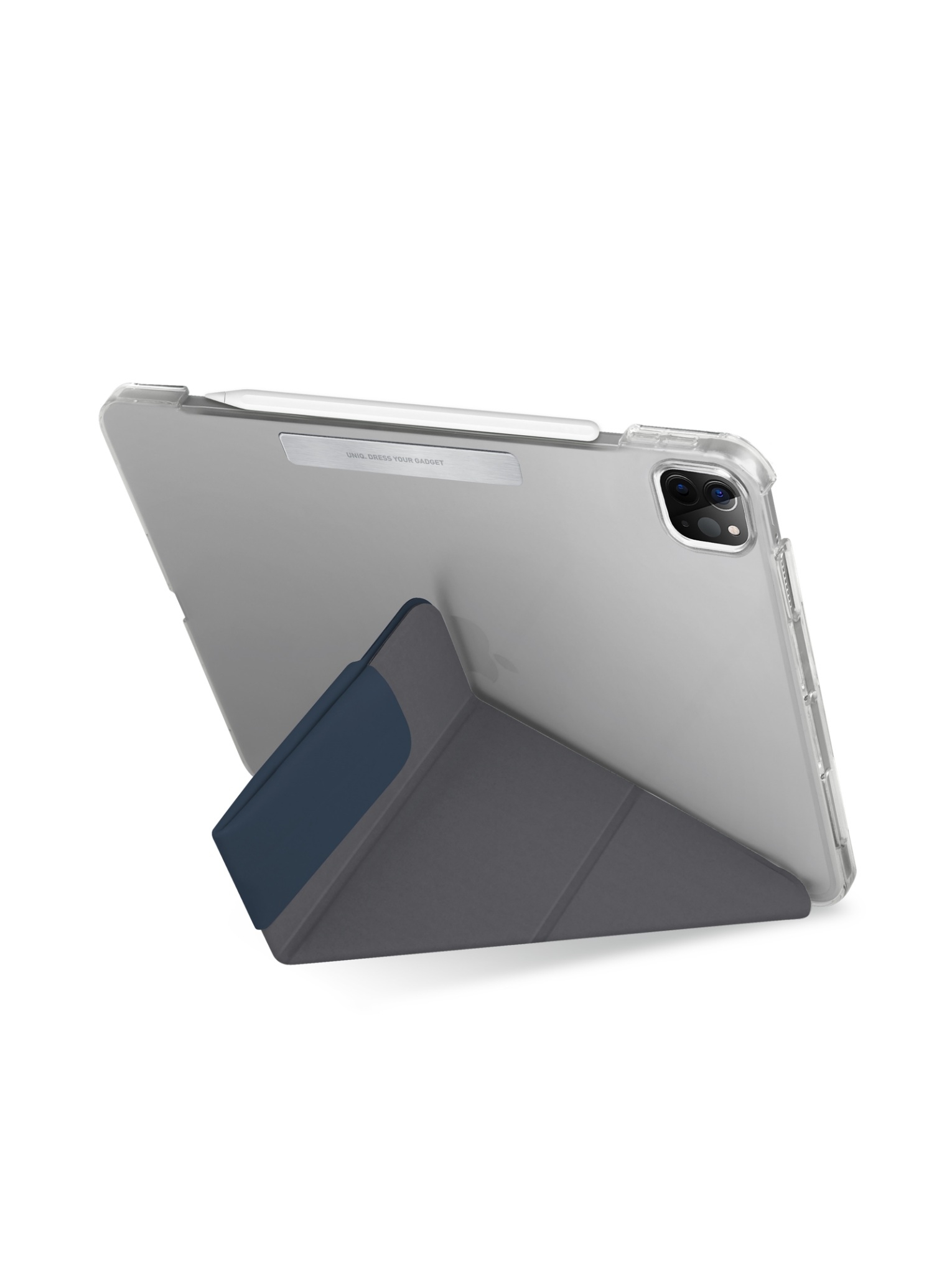 UNIQ Camden 抗菌磁吸設計帶支架多功能極簡透明平板保護套 iPad（2021／2022）