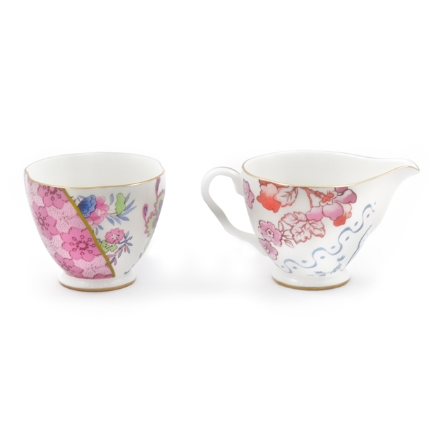 Wedgwood Butterfly Bloom Creamer & Sugar