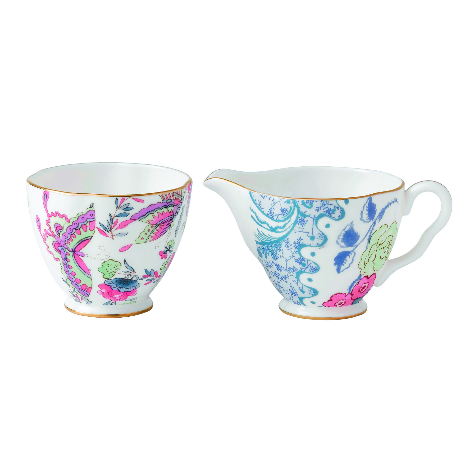 Wedgwood Butterfly Bloom Creamer & Sugar