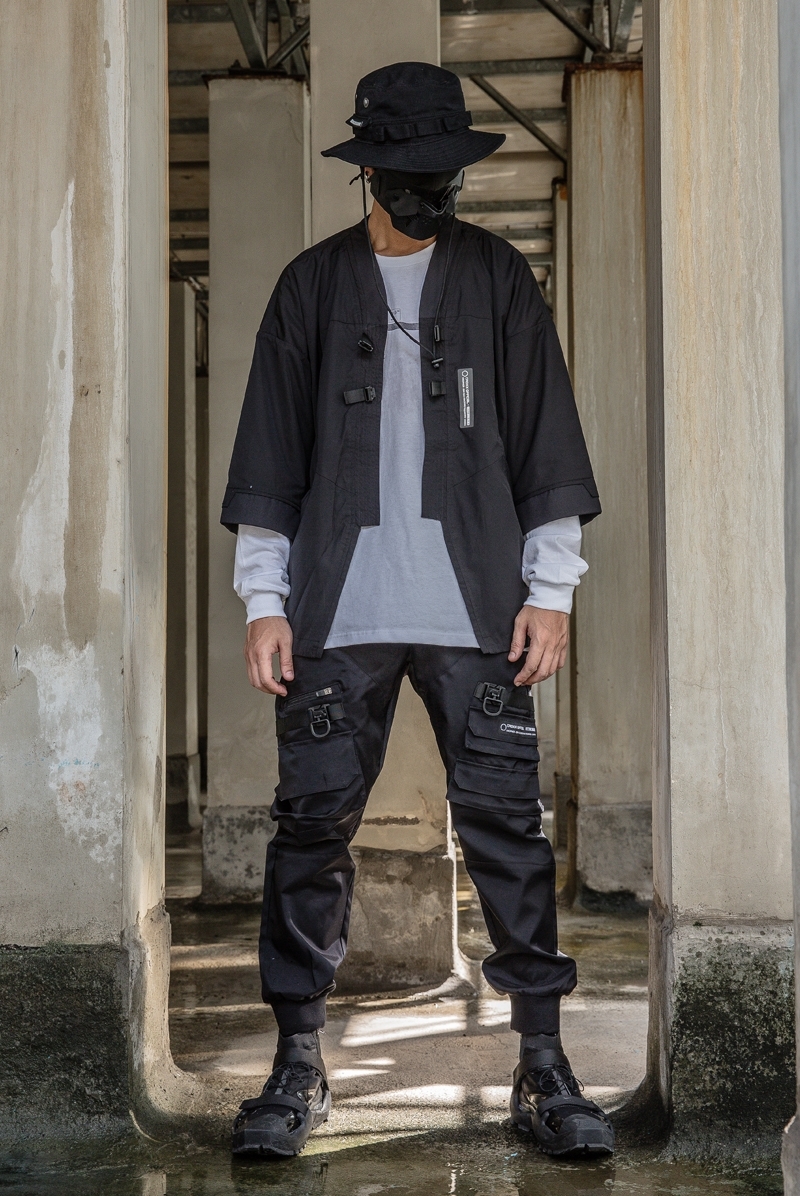 日系暗黑七分忍者道袍