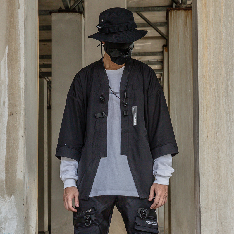 日系暗黑七分忍者道袍