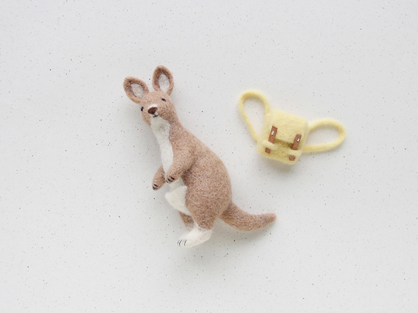 樂洋・好好玩羊毛氈材料包-跳跳袋鼠