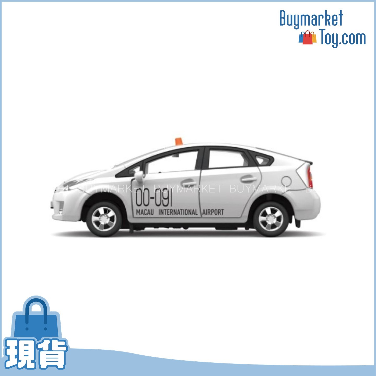 Tiny 微影 MC3 - 1/76 豐田Prius 澳門機場(白)