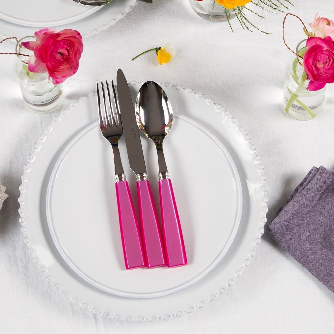 Forge de Laguiole Steak Knives - Fuchsia