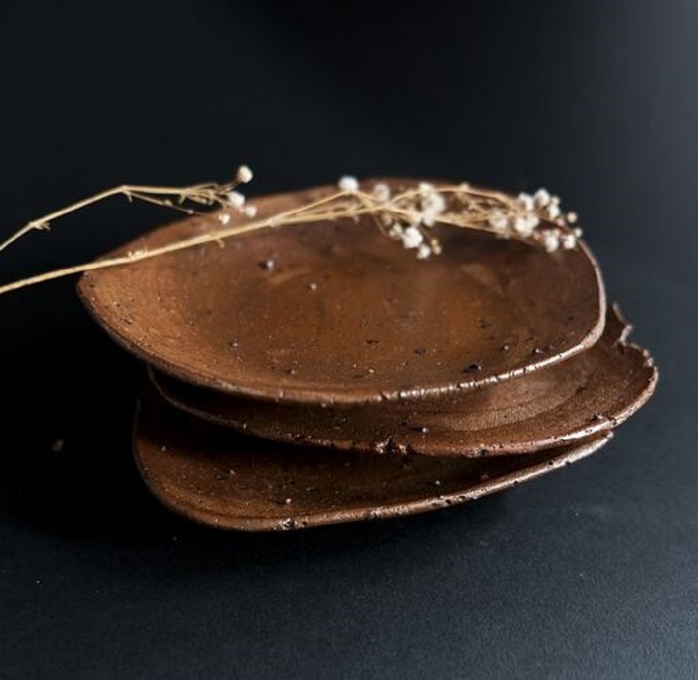 治器 荏苒 No.4 鞍褐色淺碟(7CM)