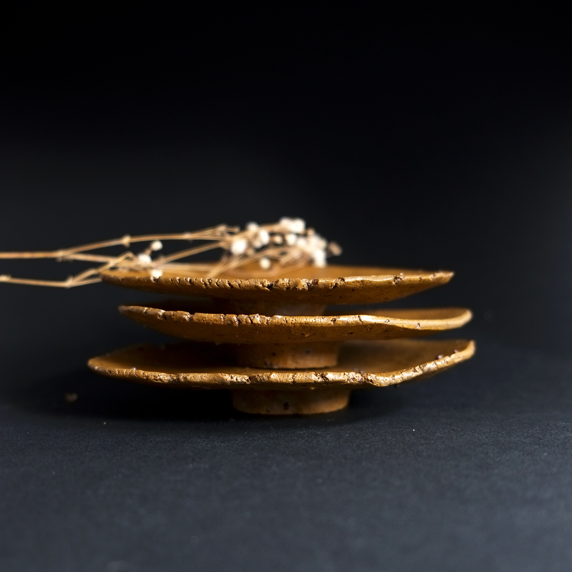 治器 荏苒 No.3 銅赭色淺碟(12CM)