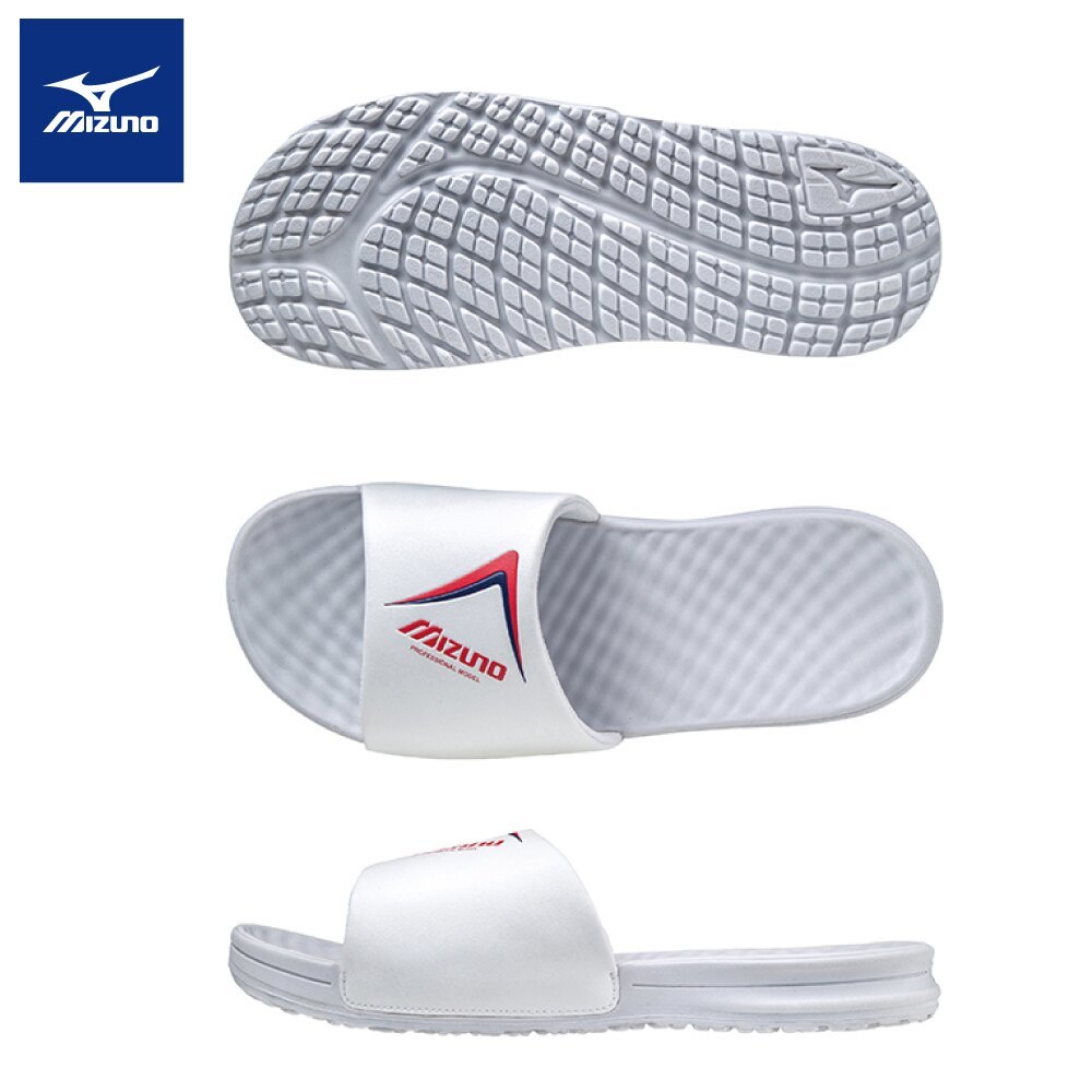 MIZUNO 運動拖鞋 男女款 黑色 白色 (特價貨品，不設退換)