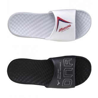 MIZUNO 運動拖鞋 男女款 黑色 白色 (特價貨品，不設退換)