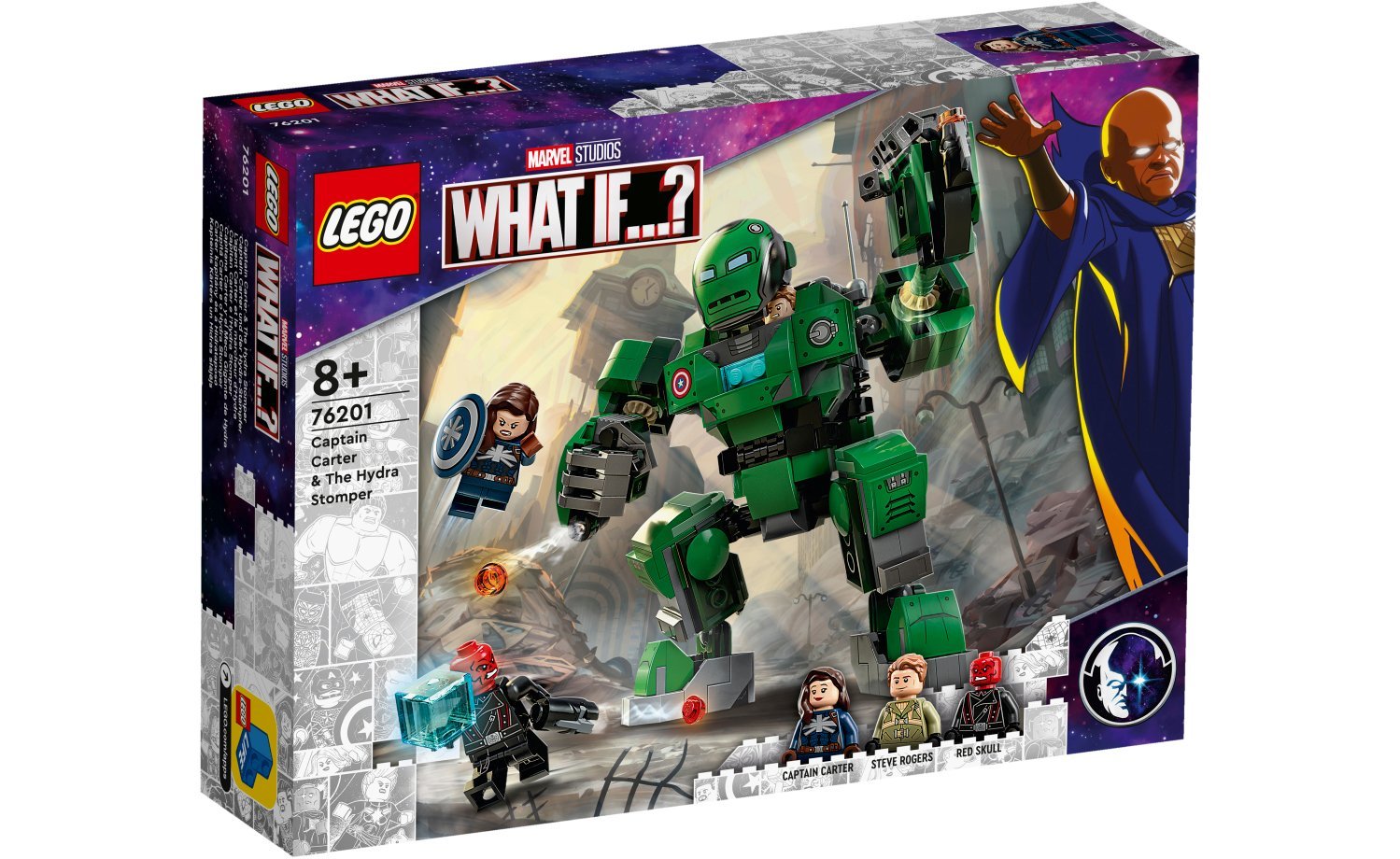 [飛米樂高積木磚賣店] LEGO 76201 Marvel-卡特隊長&九頭蛇重踏者裝甲