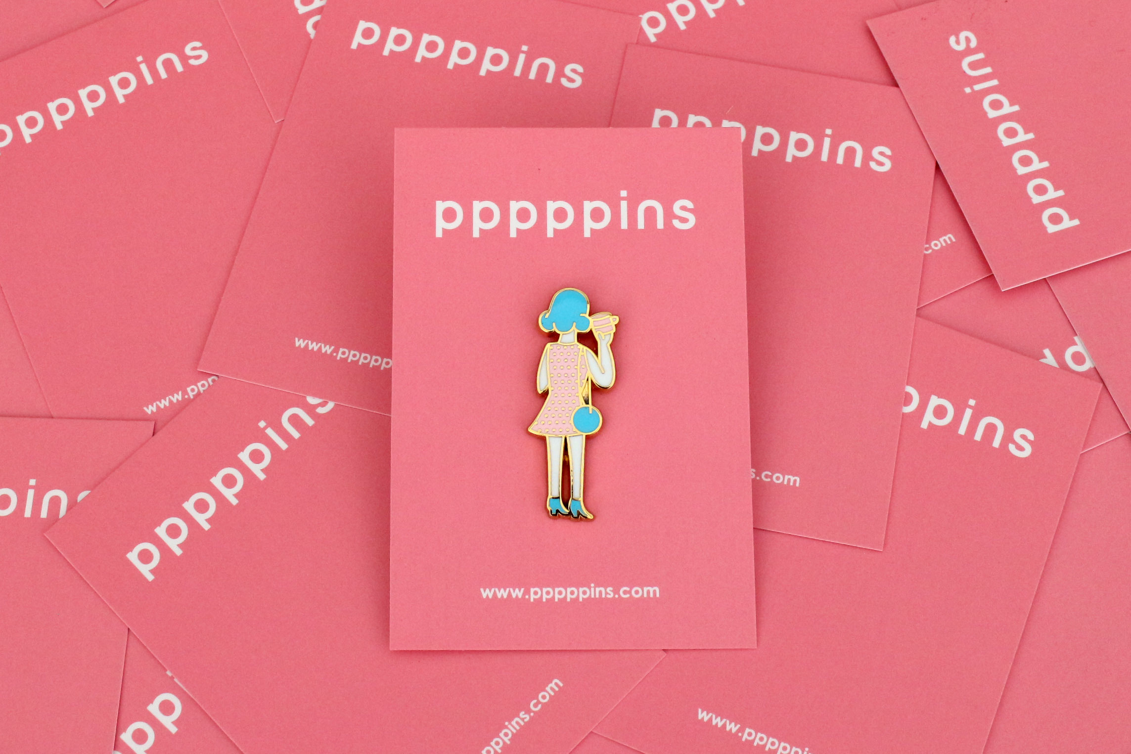 奧莉薇 女孩 琺瑯別針 胸章｜pppppins