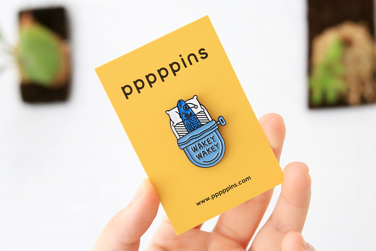 鹹魚 琺瑯別針 胸章｜pppppins