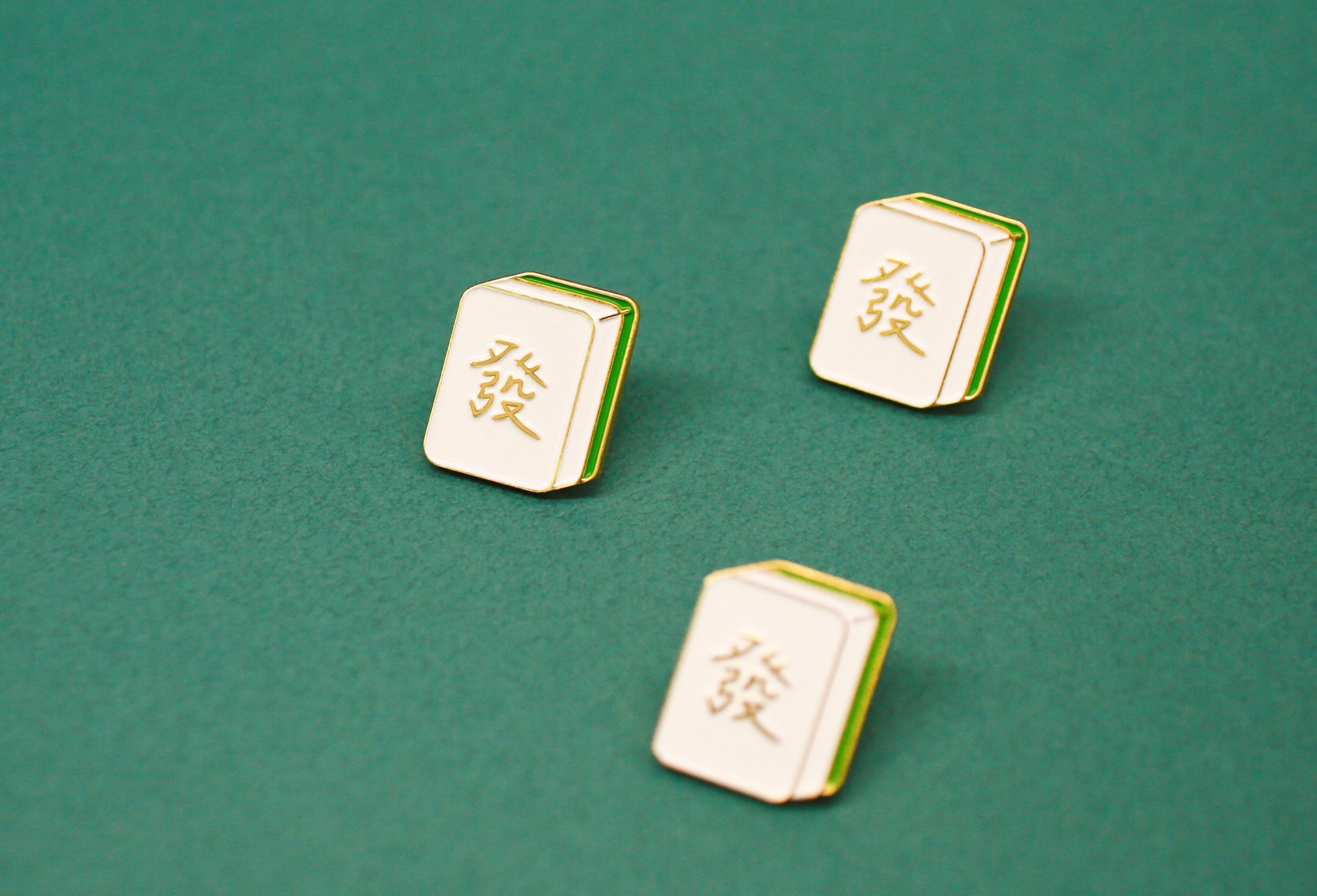 麻將發發發 琺瑯別針 胸章｜pppppins