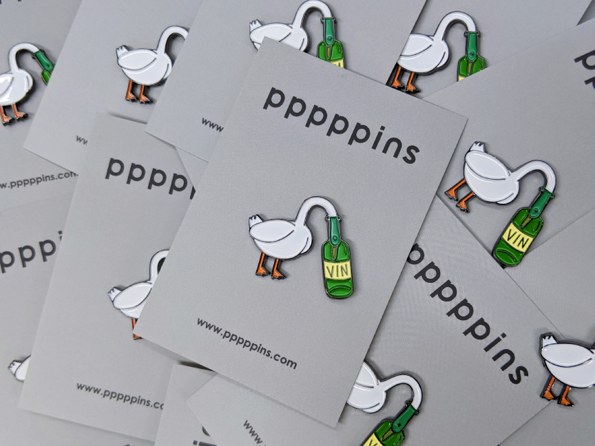 醉鵝 琺瑯別針 胸章｜pppppins