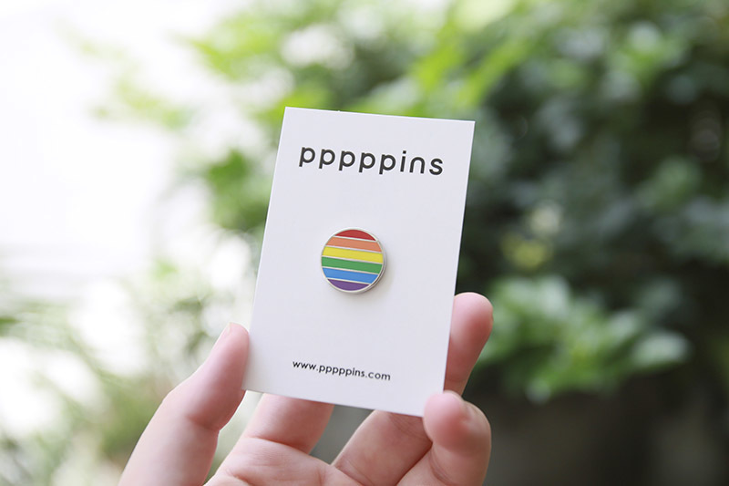 彩虹 琺瑯別針 胸章｜pppppins