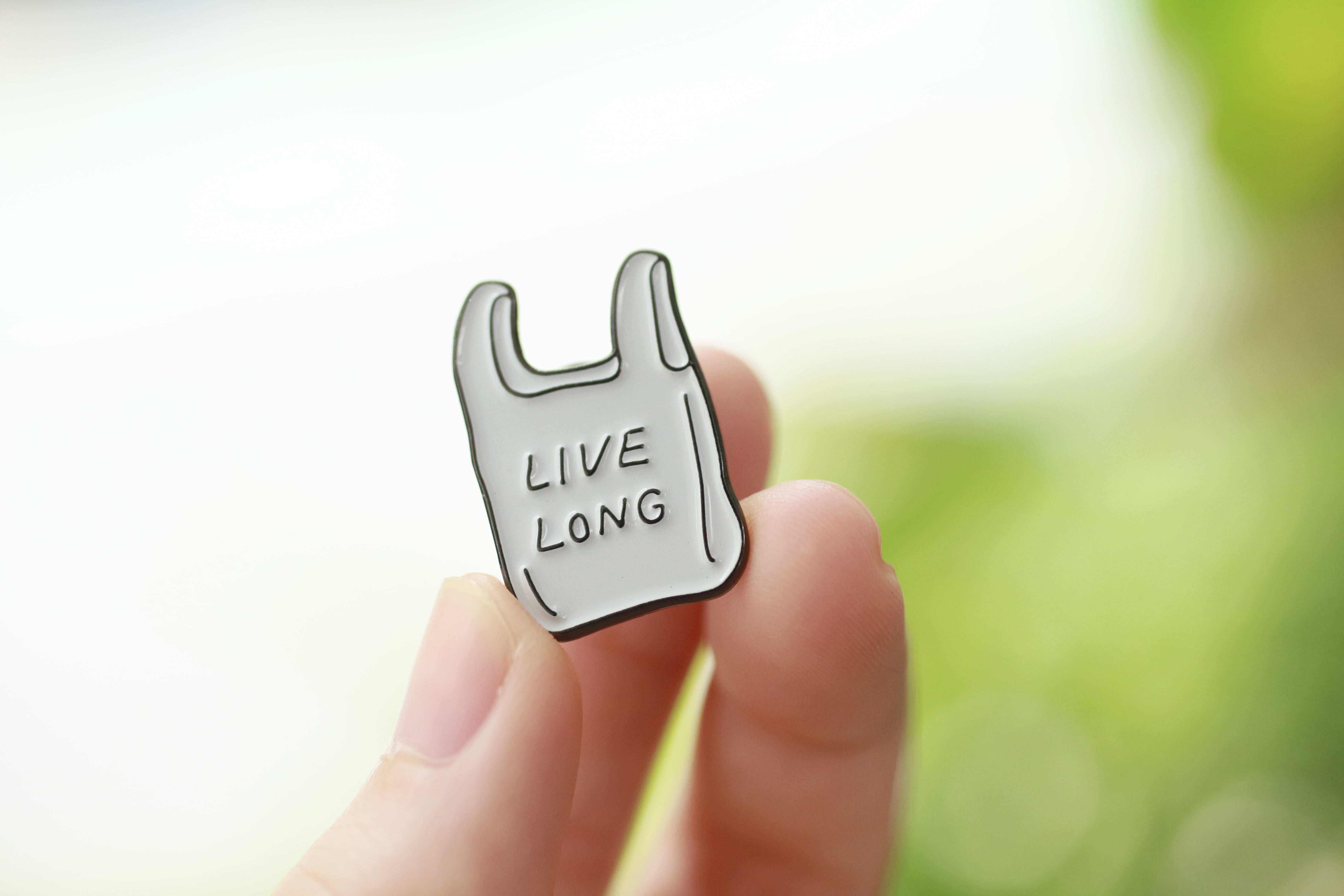 塑膠袋 琺瑯別針 胸章｜pppppins