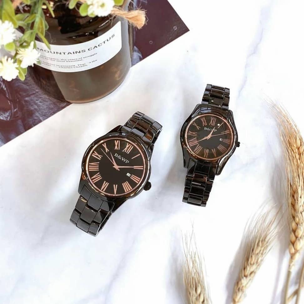 【B&WP】黑X玫 英倫羅馬時刻黑陶腕錶 BWP5103-2L (36mm)  / BWP5103-2M (43mm)   現代鐘錶