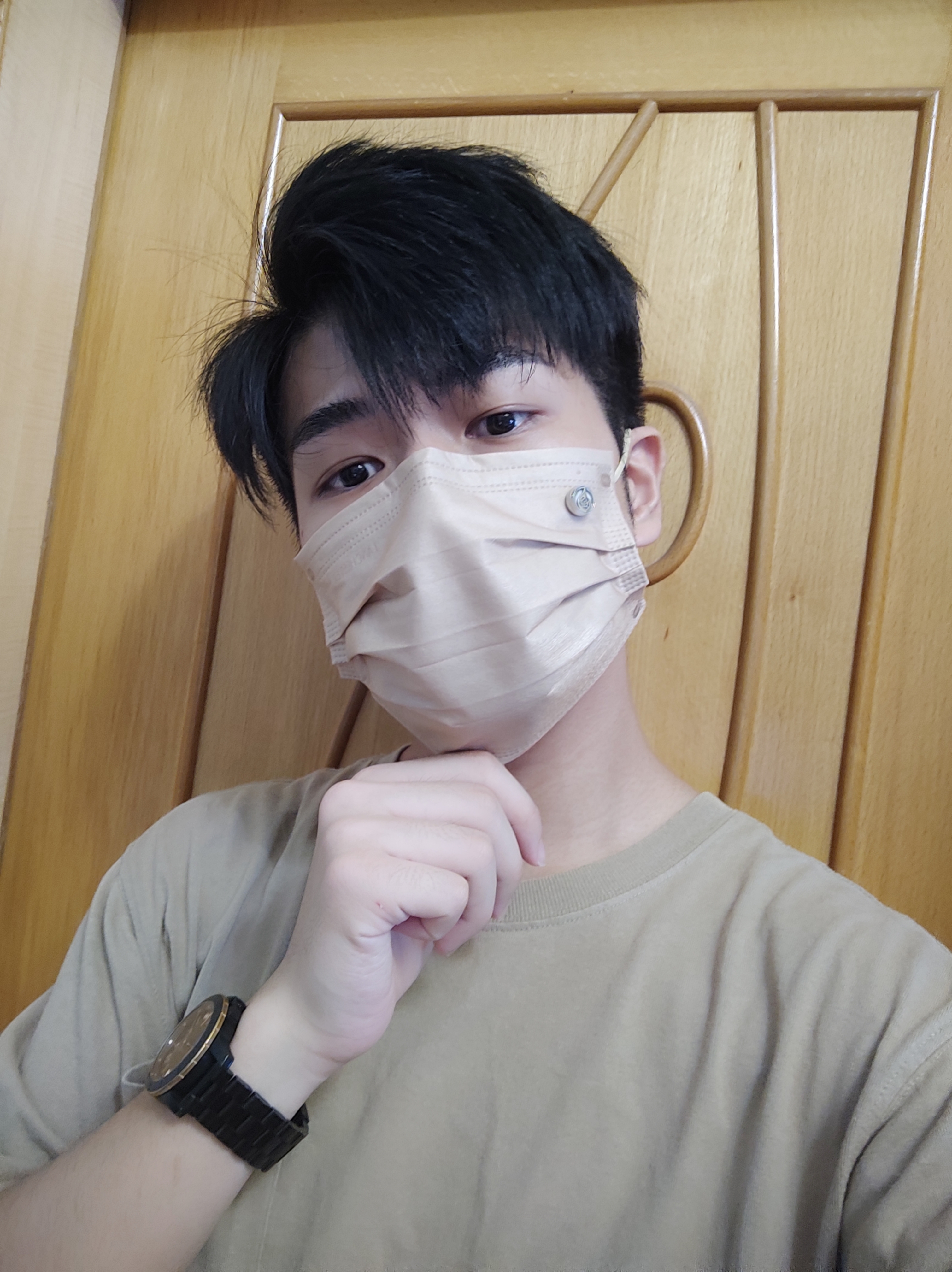 【黑金星光系列】小童三層ASTM LV3 防護口罩 杏仁色二十片 獨立包裝 (多項證書認證/信心保證)